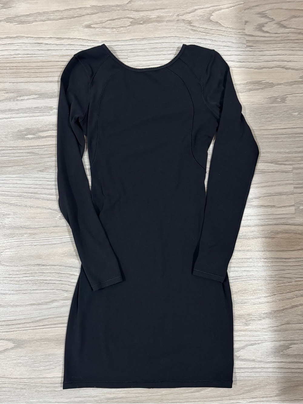 Black Lululemon Contour Dress In Super Soft Nulu Fabric